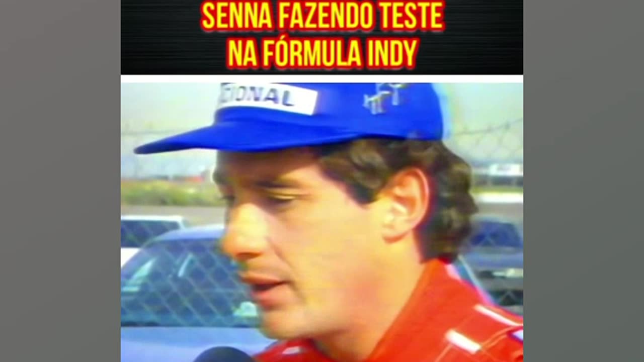 Ayrton Senna testando o Carro de Formula Indy da Penske em 1992