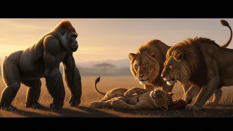 Gorilla Saves Lion Cub An Unlikely Friendship