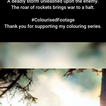 Steel and Fire US T27 Rocket Barrage 1945 #ColourisedHistory