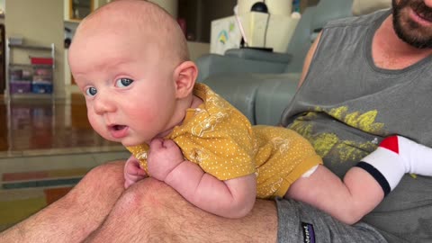 Dr. Luke Waldrip’s Cute Baby Spencer Crushing His Arm-Strengthening Workout! 