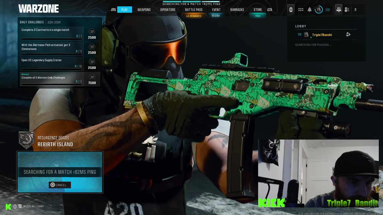 TikTok, Kick Live Stream game test Warzone!