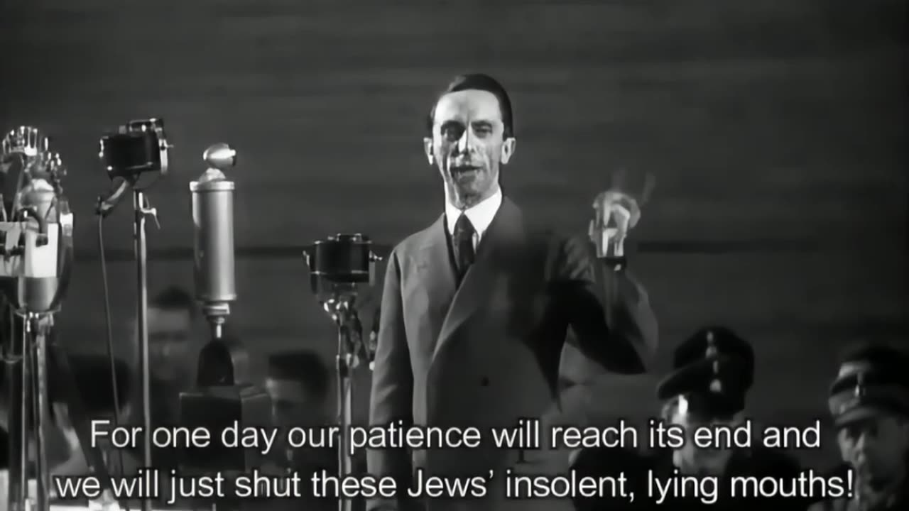 Joseph Goebbels Sends a Warning To The Jewish Press