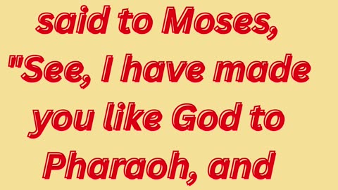 "God's Commission to Moses" exodus 7:1 #shorts #youtube #ytshorts #views #shortvideo #youtubeshorts