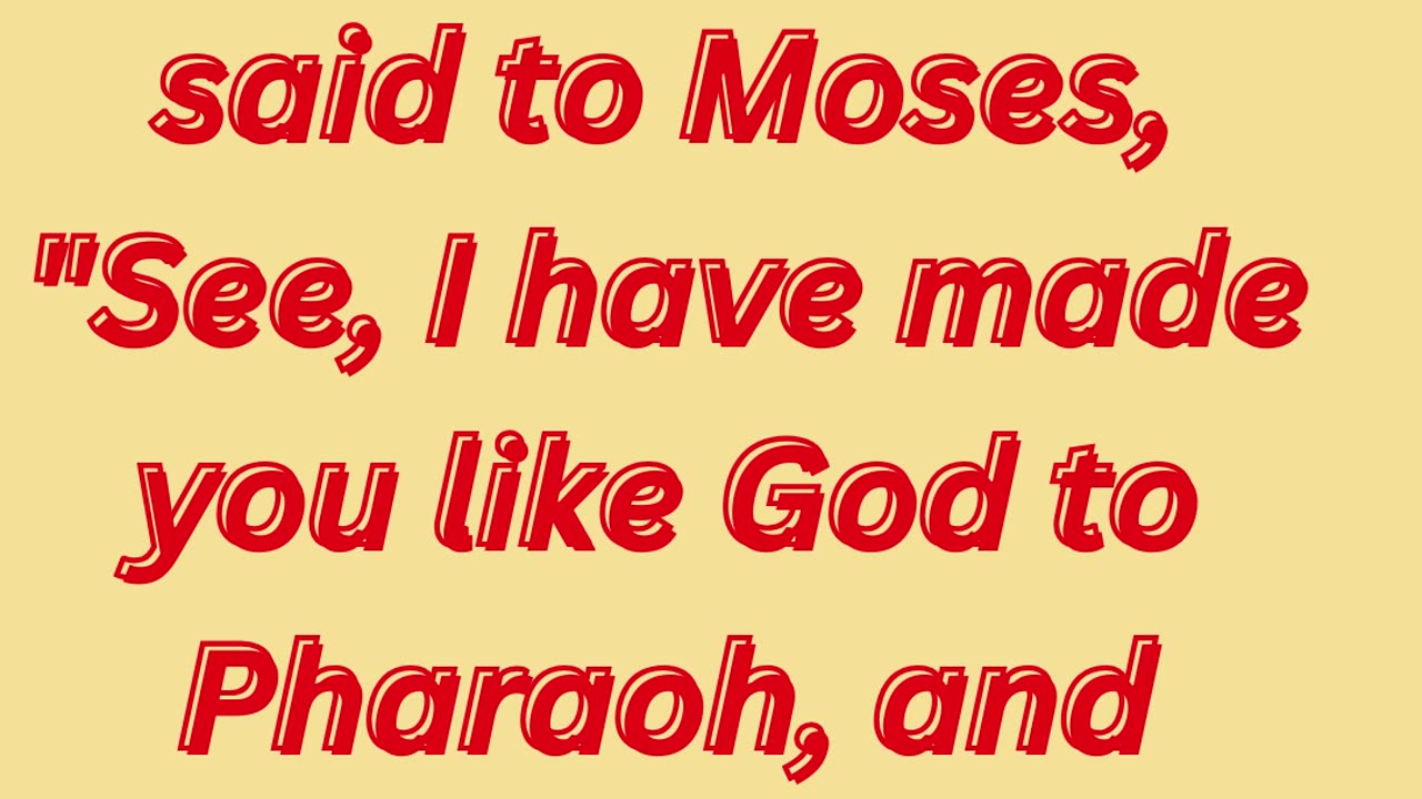 "God's Commission to Moses" exodus 7:1 #shorts #youtube #ytshorts #views #shortvideo #youtubeshorts