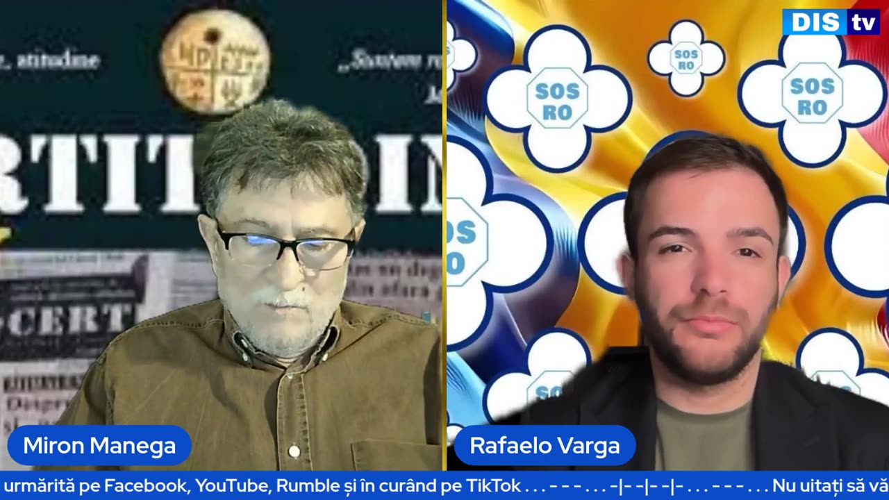 Rafaelo Varga în dialog cu senator Dumitru Manea (Miron Manega)
