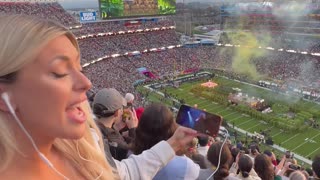 Another clip of majority of fans not impressed with Super Bowl LX's halftime show