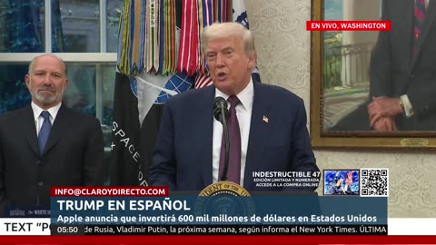 EN VIVO Y EN ESPAÑOL: EL PRESIDENTE DONALD TRUMP ANUNCIA NUEVAS INVERSIONES