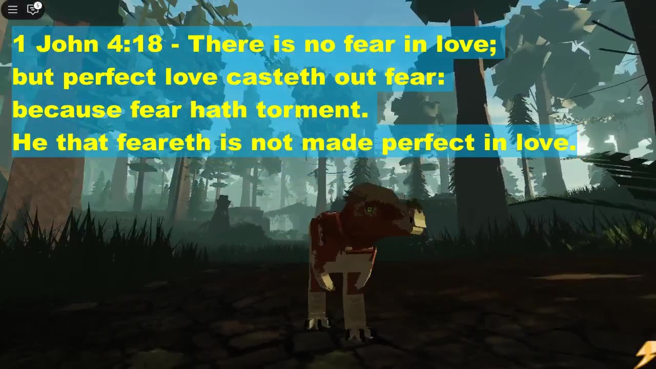 Dinosaur Bible Verses 1 John 4 18