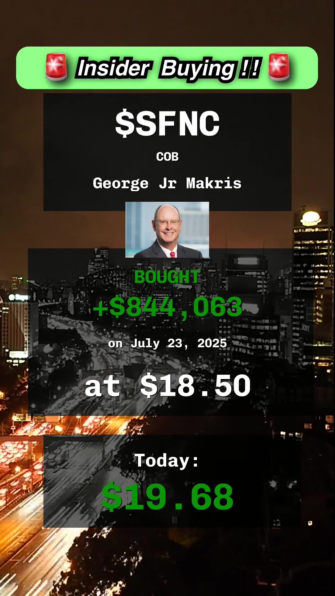 🔥 insider buying at $SMPL, $SFNC, $RLI #insidertrading #stocks #finance