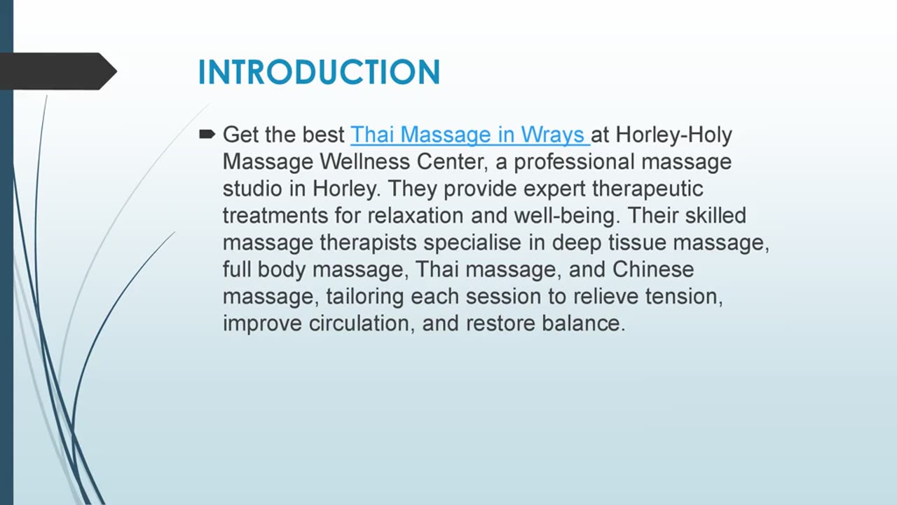 Best Thai Massage in Wrays