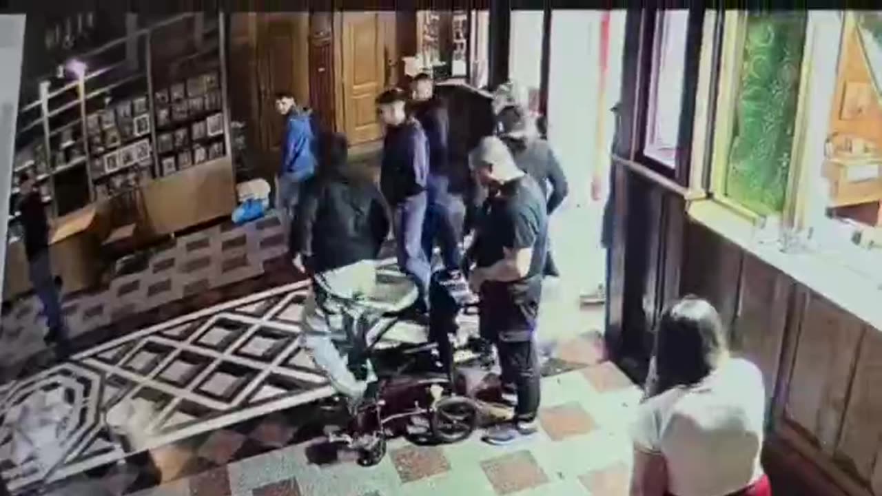 Raider uses wheelchair to enter church and store weapons