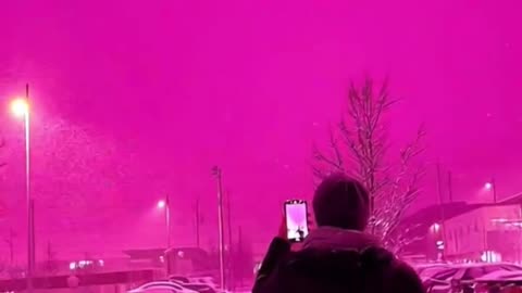 THE SKY OVER BIRMINGHAM JUST TURNED BRIGHT PINK AND EVERYONE FREAKED OUT 💖🌧️