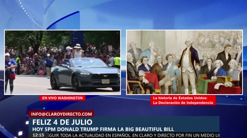EN VIVO: Desfile del 4 de Julio 2025 desde Washington DC – Celebración del Día de la Independencia