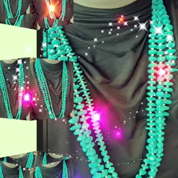 20250707-4 Sleeping Beauty Mine Turquoise Bead Strand: Blue Lines of Poetry Left by the Sky