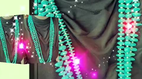 20250707-4 Sleeping Beauty Mine Turquoise Bead Strand: Blue Lines of Poetry Left by the Sky