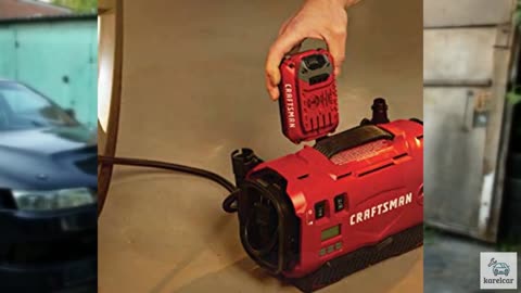 CRAFTSMAN V20 Tire Inflator, Portable Air Compressor, 3 Modes: Cordless, 120V Co