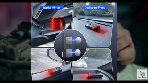 108dB Car Alarm System, Vehicle Anti-Theft Vibration Sensor Alarm & Red Light, W