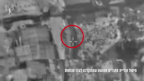 The military releases footage showing a recent drone strike on what it says is a cell of terror