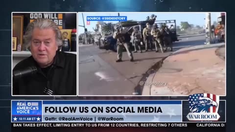 Steve Bannon Says LA Is the Beginning of the Kinetic Phase of War on American Soil