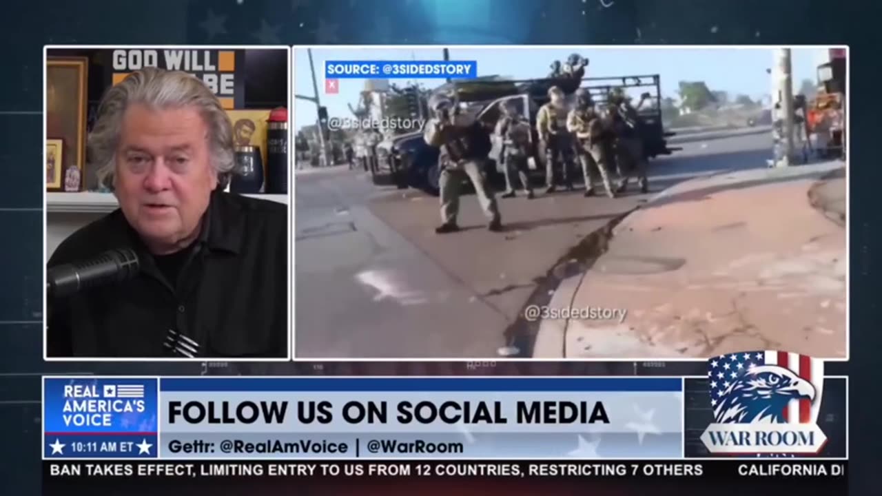 Steve Bannon Says LA Is the Beginning of the Kinetic Phase of War on American Soil