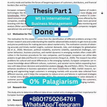 Student Work (Thesis) | part 1 JAMK MS International Business | Data-Driven Market Entry Explained