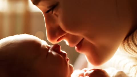 Hearts touching moments new born baby love mom priceless moment ❤️