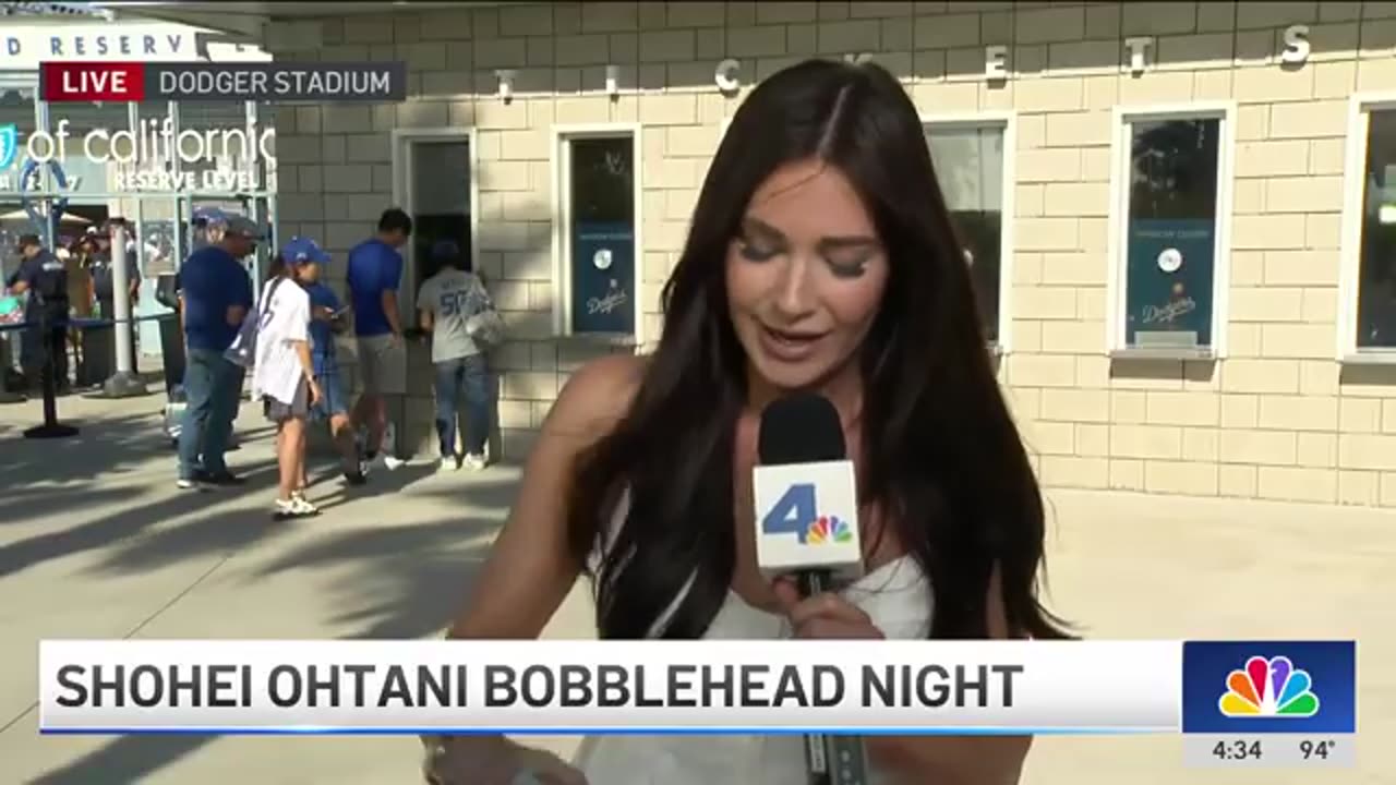 ‘Sonny' Son Heung Min practices ahead of first pitch at Dodger game