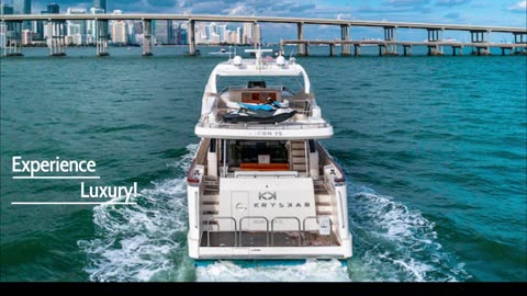 75' Aicon Yacht Rental in Miami Beach, Florida🎉😍