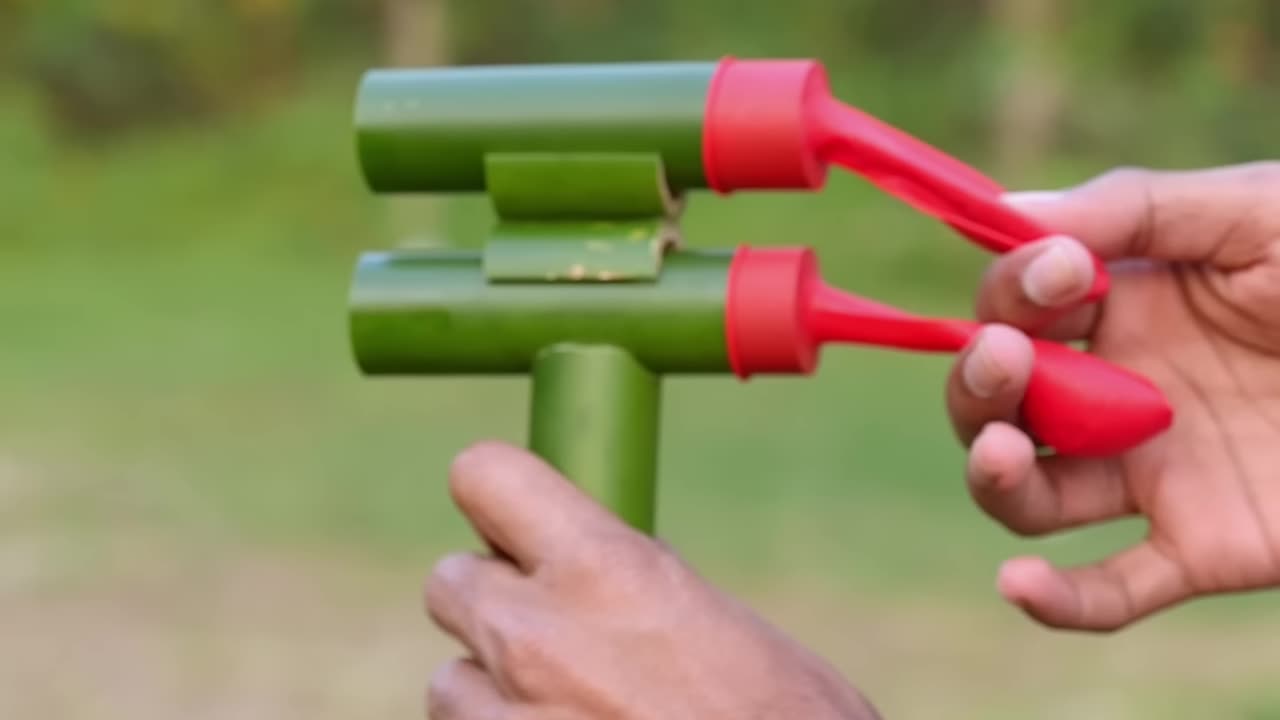 Ballooned Creationas With Bamboo