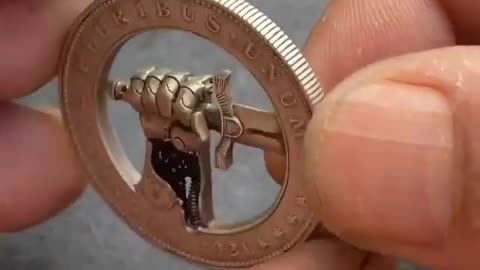 AN UNUSUAL 1-DOLLAR COUNTRY WITH A SECRET MECHANISM THAT MAKES THE PALM OF YOUR HAND CLENCH & UNCLENCH THE SWORD