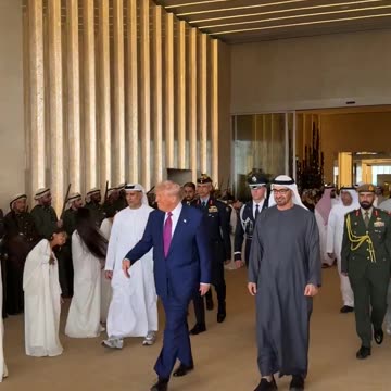 🚨🔥Trump welcome ceremony in UAE continues! 🇺🇸🇦🇪