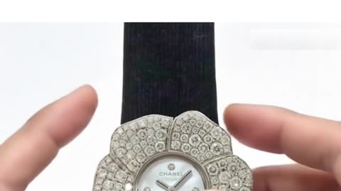 CHANEL Camellia Diamond 750 White Gold Quartz Ladies Watch – Timeless Elegance