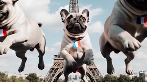 Wild Bounces: Animals Celebrate Their Countries | Funny AI Short #ai #funnyshorts #funnyanimals