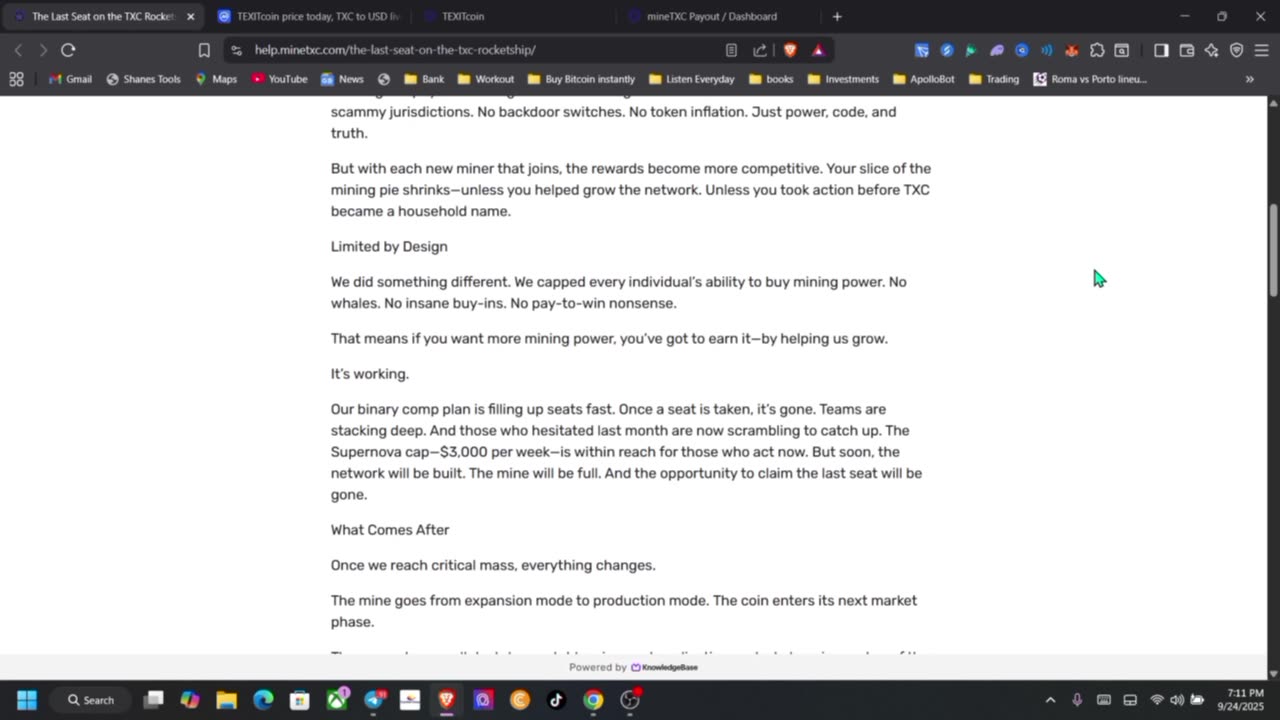 The Last Seat on the TXC Rocketship 🚀 | TEXITcoin Mining Opportunity Explained