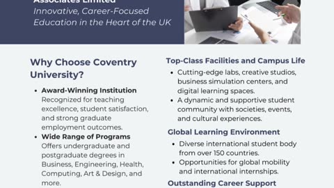 Shape Your Future with Coventry University and Divine Associates