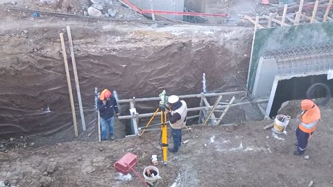 Trabajos de trazo con estación total
