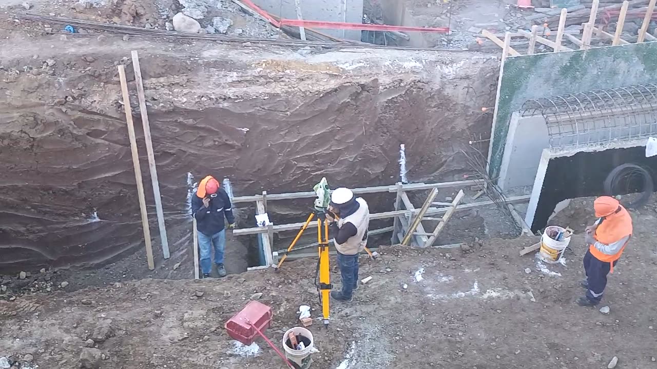 Trabajos de trazo con estación total