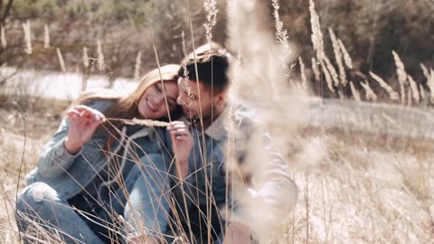 Beautiful Loving Couple Having a Sweet moment together