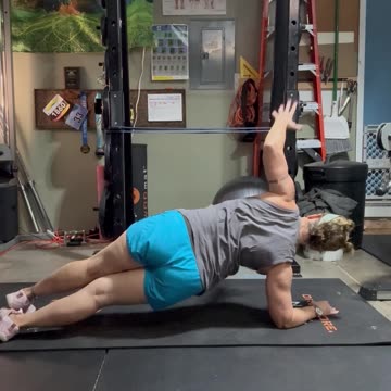 Forearm side plank and plank, straight legs