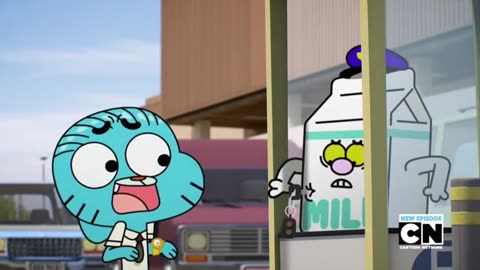 Gumball stabs someone