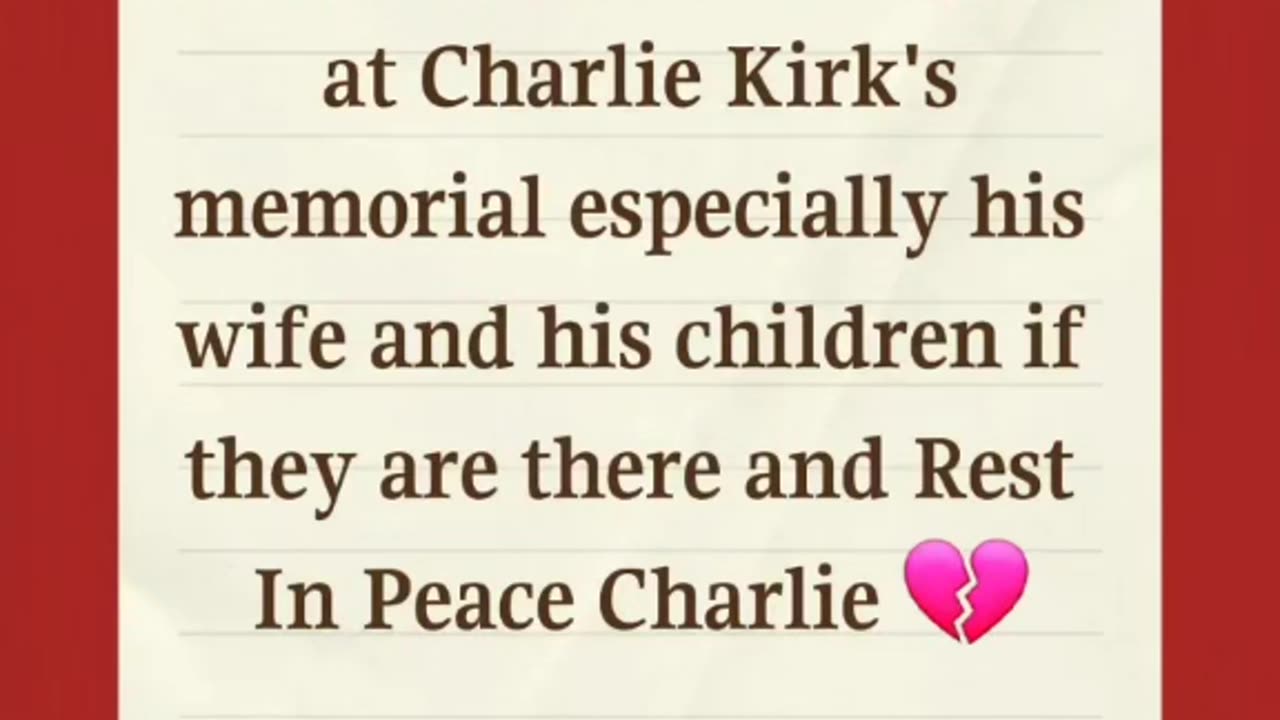 Remembering Charlie Kirk