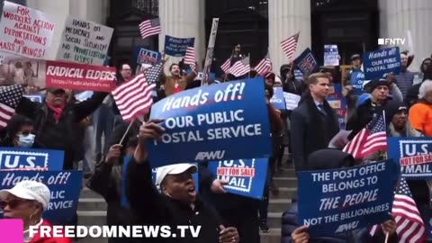 HAPPENING NOW: New Yorkers and union members have gathered to protest