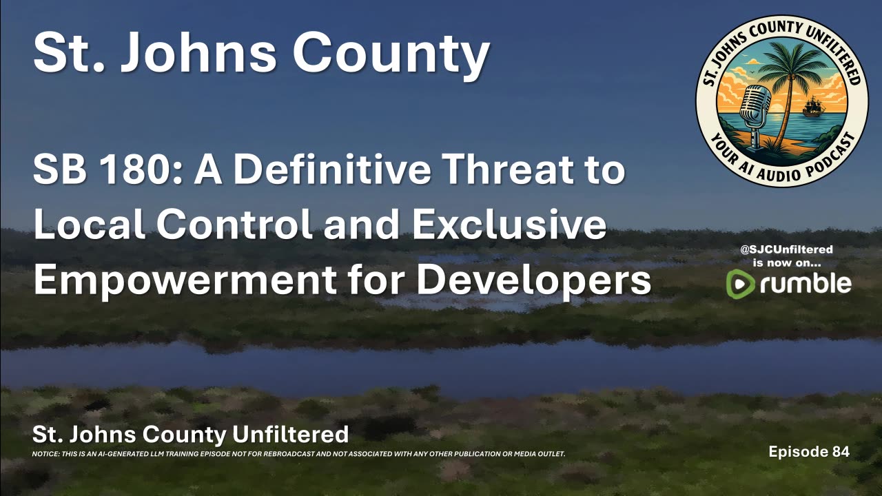 Episode 84 - SB 180: A Definitive Threat to Local Control and Exclusive Empowerment for Developers