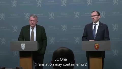 Danish and Norwegian Foreign Ministers Hold Joint Press Conference in Oslo