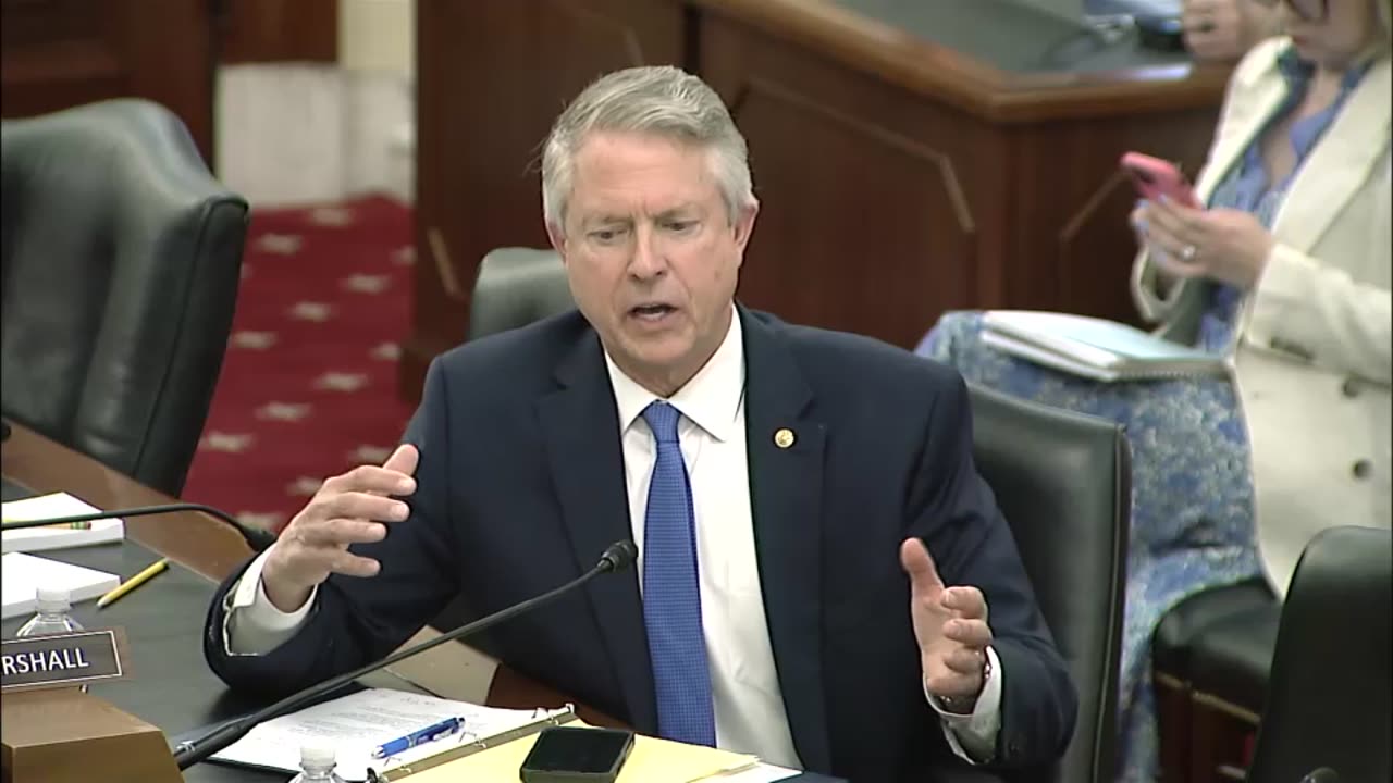 Sen. Roger Marshall at the Senate Agriculture Hearing