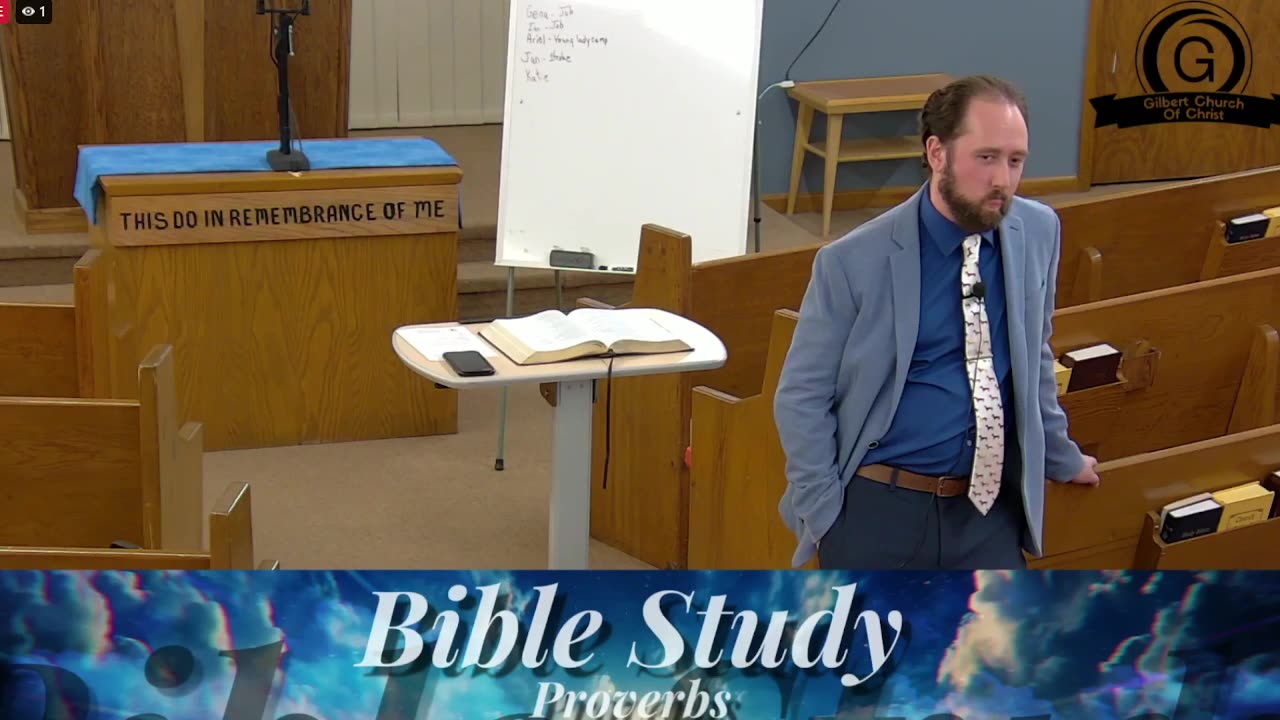 Sunday morning bible study
