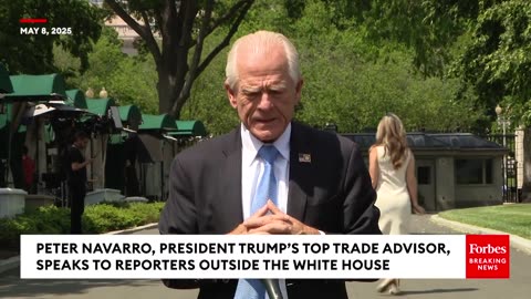 BREAKING NEWS: Peter Navarro—Trump's Top Trade Adviser—Speaks To Reporters About US-UK Trade Deal