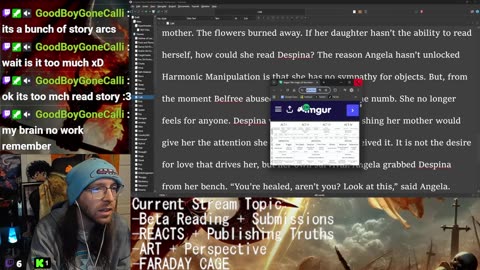 Beta Reading + REACTS + Commentary + Writing: Publishing Truths | Drawing: Perspective | Faraday Cage Story | Brian Evenson Research