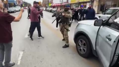 Tense standoff in Chicago’s Little Village as ICE agents faced off with agitators