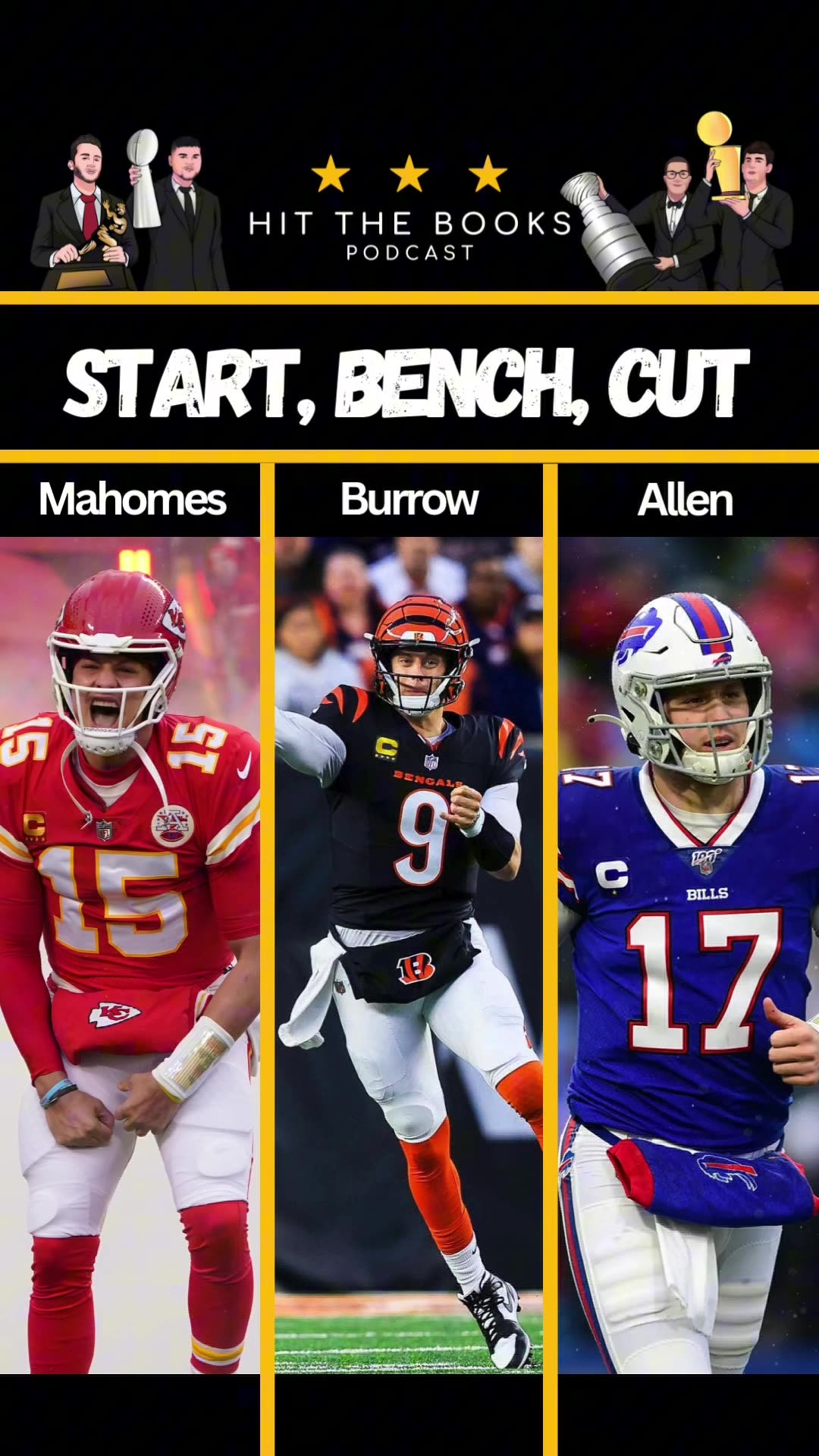 NFL QB Start, Bench, Cut!